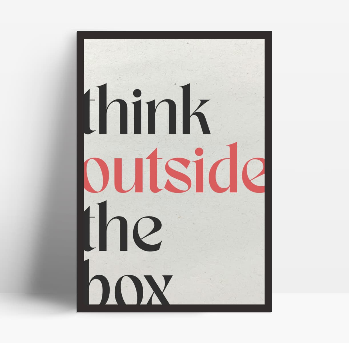 Think Outside the Box Poster Mockup